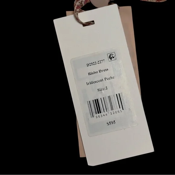 NWT LoveShackFancy Party Mini Dress Spring Metallic Iridescent Sequin Formal - Picture 7 of 8